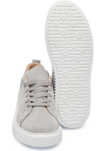 Siyah Süet Deri Kadın Sneaker - K25I1AY68022-A01