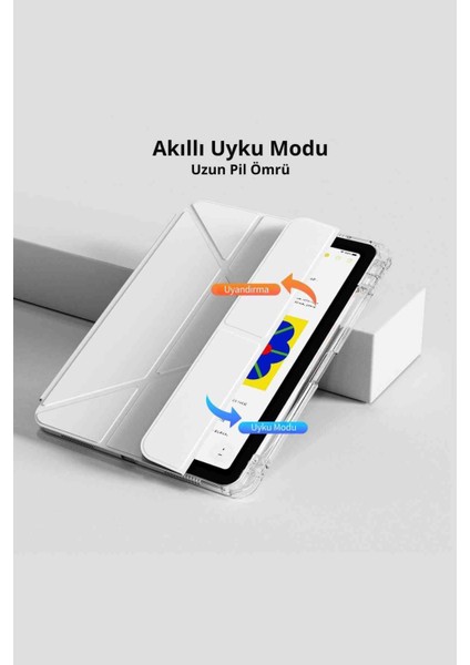 Galaxy Tab S10 Fe 10.9 Inç Uyumlu Kalem Bölmeli Katlanabilir Standlı Tri Folding Tablet Kılıfı fiyatları