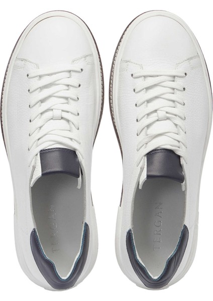 Beyaz Hakiki Deri Erkek Sneaker - E24I1AY56707-B69