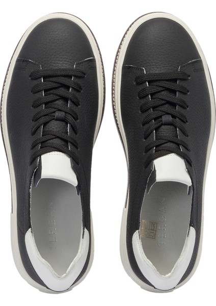 Siyah Hakiki Deri Erkek Sneaker - E24I1AY56707-A41