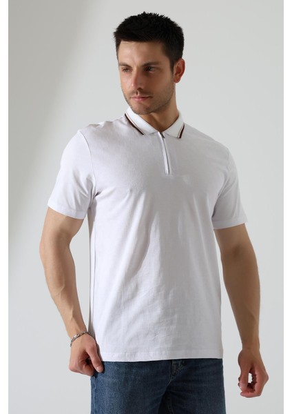 Erkek Polo Yaka Düz Renk Pamuklu Triko Kısa Kol T-Shirt fırsatları