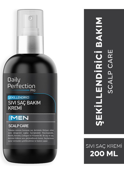 Scalp Care Saç Bakım Seti Erkeklere Özel (Şampuan-Şekillendirici Sıvı Saç Bakım Kremi-Vitamin Shot)