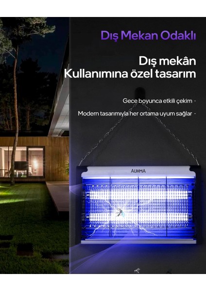 Elektrikli Uv Sinek Öldürücü Zincirli Askılı Sinek Tuzağı Elektrikli Sivrisinek Kovucu