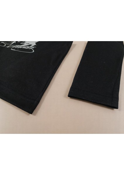 Atatürk Baskılı Siyah Uzun Kollu Unisex Çocuk Tişörtü (T-Shirt) fırsatları