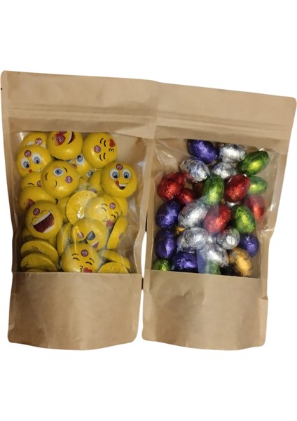 Elitoloji Emoji Çikolata 250 G + Chocoeggy Yumurta Çikolata 250 G