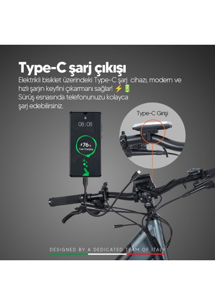 Strada Cycles E-Vivo Gizli Batarya Hidrolik Fren 28 Jant Elektrikli Şehir Bisikleti