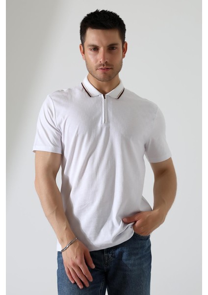 Erkek Polo Yaka Düz Renk Pamuklu Triko Kısa Kol T-Shirt fırsatları