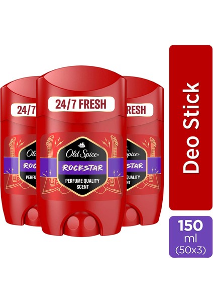 Rockstar Erkek Deodorant Stick 50 ml x 3 Adet