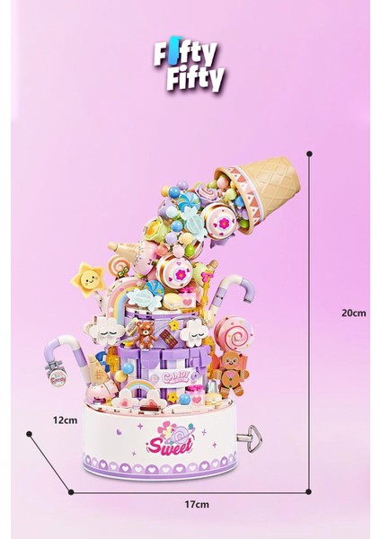 LOZ Ledli Müzik Kutulu Pasta 909 Parça Oyuncak Yapım Seti FFLZ-1953 fırsatları