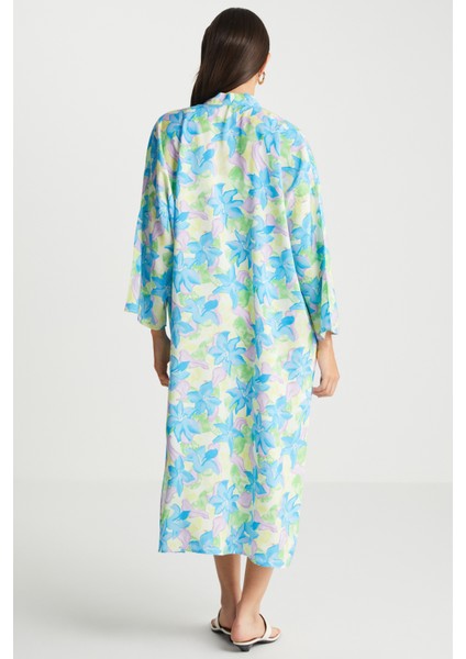 Çiçek Desenli Kimono