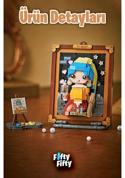 LOZ Creative Serisi Şövale Figürlü Ve Tablo 676 Parça Oyuncak Yapım Seti FFLZ-1287 fırsatları