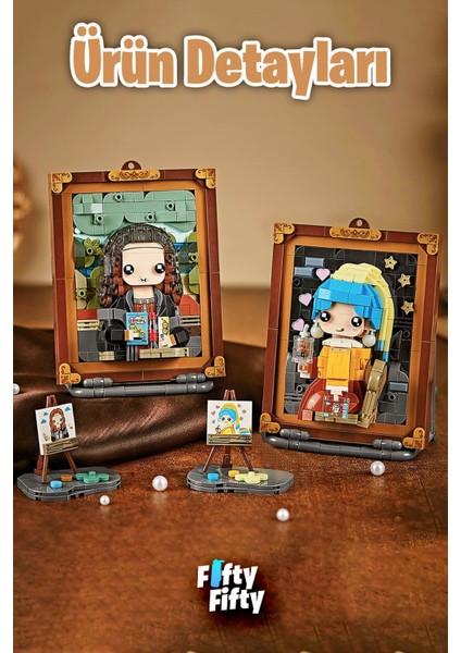 LOZ Creative Serisi Şövale Figürlü Ve Tablo 676 Parça Oyuncak Yapım Seti FFLZ-1287 indirimleri