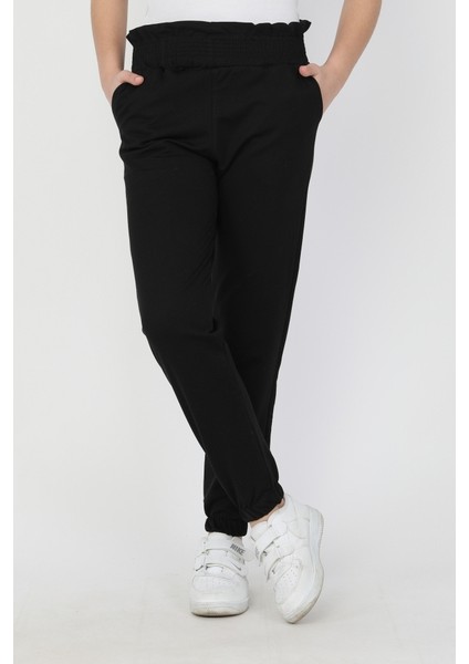 Bel Paça Lastikli Unisex Çocuk Düz Renk Eşofman Altı 0012-0011 fırsatları