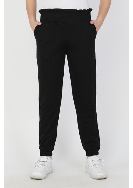 Bel Paça Lastikli Unisex Çocuk Düz Renk Eşofman Altı 0012-0011 indirimleri