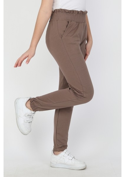 Bel Paça Lastikli Unisex Çocuk Düz Renk Eşofman Altı 0012-0011 indirimleri