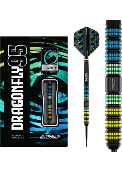Dragonfly 95 Black Parallel % 95 Tungsten Çelik Uçlu Dart Oku