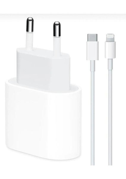 Iphone 20W Tüm Serilerle Uyumlu Hızlı Şarj Aleti Adaptör + Kablo Plus 6 7 8 x 11 12 13 14 Pro Plus Max Leastra