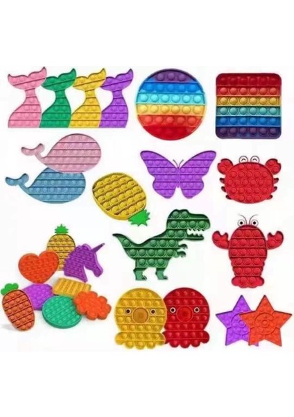 Zümrüt Yeşili Stili Pop Fidget Oyuncakları Gökkuşağı Itme Kabarcık Yetişkin Çocuklar Basit Dimple Oyuncak Otizmi Hafifletmek Için (Yurt Dışından) fiyatları