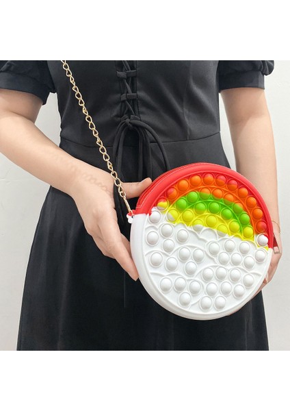 Çanta 19 Tarzı Büyük Boy Fidget Oyuncaklar Basit Dimple Gökküşağı Satranç Tahtası Itme Kabarcık Oyuncak Sevimli Çanta Oyuncak Aile Masa Oyunları (Yurt Dışından)