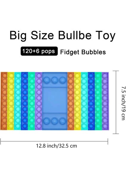 Çanta 19 Tarzı Büyük Boy Fidget Oyuncaklar Basit Dimple Gökküşağı Satranç Tahtası Itme Kabarcık Oyuncak Sevimli Çanta Oyuncak Aile Masa Oyunları (Yurt Dışından)