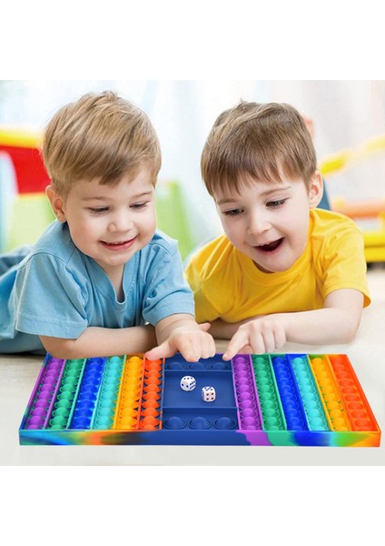 B Tarzı Yeni Büyük Boy Push Pops Dev Zarlı Renkli Fidget Oyuncaklar Basit Dimple Popet Çarkı Eğlenceli Aile Oyunu Popits (Yurt Dışından)