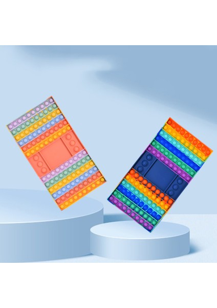 B Tarzı Yeni Büyük Boy Push Pops Dev Zarlı Renkli Fidget Oyuncaklar Basit Dimple Popet Çarkı Eğlenceli Aile Oyunu Popits (Yurt Dışından)