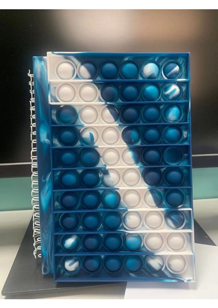 H Stili 2021 Defter A5 Pop It Parmak Balon Silikon Kapak Defter Çıkartma Silikon Balon Defter Dikkat Oyuncakları Çocuklar Için Hediye (Yurt Dışından)