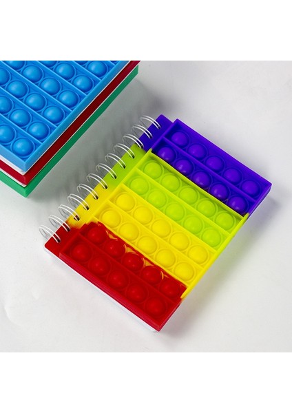 H Stili 2021 Defter A5 Pop It Parmak Balon Silikon Kapak Defter Çıkartma Silikon Balon Defter Dikkat Oyuncakları Çocuklar Için Hediye (Yurt Dışından) fırsatları