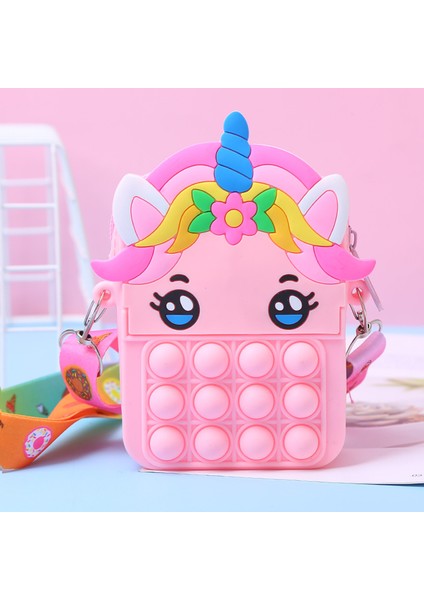 No.22 Tarzı Pop It Unicorn Fidget Oyuncak Çocuklar Spotify Premium Kızlar Itme Balon Çanta Yetişkin s Sıkma Sıkma Erkekler Oyuncak (Yurt Dışından)