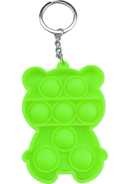 No.18 Tarzı Yaratıcı Mini Anahtarlık Basit Dimple Itme Kabarcık Duyusal Fidget Oyuncakları Sıkıştırılabilir Yetişkin Çocuklar Sıkma Oyuncaklar (Yurt Dışından)