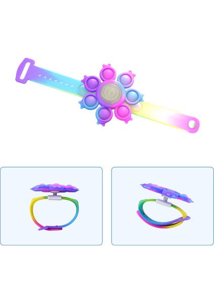 B6 Stili En Popüler G Üstü Patlayan Fidget Oyuncakları: Topu Bileklik Işıklı Silikon Bileklik Kawaii Itme Kabarcık Çocuk Hediyesi (Yurt Dışından) fırsatları