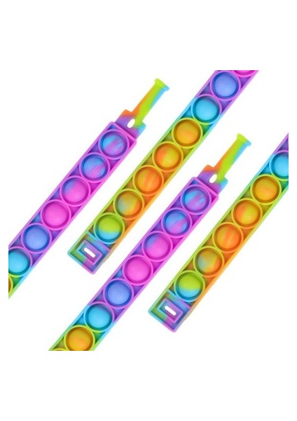 B2 Stili En Popüler G Üstü Patlayan Fidget Oyuncakları: Topu Bileklik Işıklı Silikon Bileklik Kawaii Itme Kabarcık Çocuk Hediyesi (Yurt Dışından)