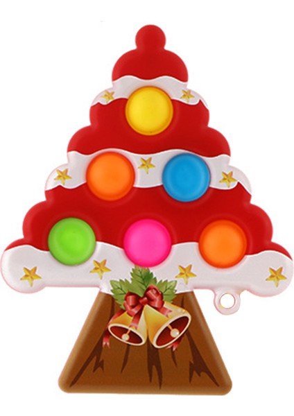 Z Kırmızı Stili Çocuklar Için Noel Ağacı Şekilli Sıkıştırılabilir Oyuncaklar- E-Ticaret Başlığı (Yurt Dışından)