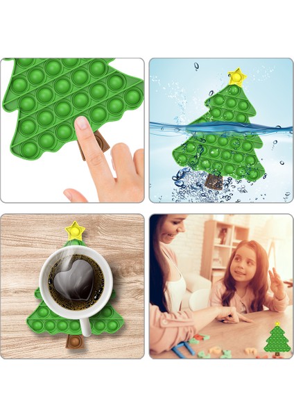 Z Kırmızı Stili Çocuklar Için Noel Ağacı Şekilli Sıkıştırılabilir Oyuncaklar- E-Ticaret Başlığı (Yurt Dışından)