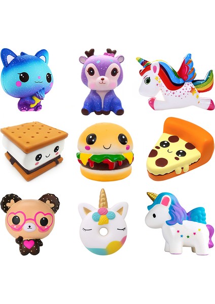 Derin Mavi Tarzı Sevimli Ayı Sıkıştırma Oyuncakları Squishy Dev Geyik Unicorn Kedi Yavaş Yükselen Krem Kokulu Oyuncaklar Çocuk Bebek Için (Yurt Dışından)