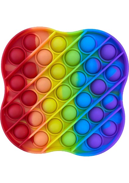 12.1X12.1X2CM Stili Büyük Fidget Oyun Tahtası Itme Basın Kabarcık Fidget Duyusal Oyuncak Oyuncak Etkileşimli Parti Oyunu Duyusal Oyuncak (Yurt Dışından)