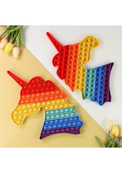 TS577 Stili Büyük Boy 40CM 50CM Gökkuşağı Kare Basma Kabarcık Sıkma Oyuncakları Yetişkin Oyuncak Hediye 20CM 30CM Xl Xxl Xxxl (Yurt Dışından) fırsatları