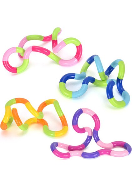 Rastgele Renk 18 Adet Stil Çocuklar ve Yetişkinler Için Fidget Oyuncakları Wacky Track Sıkma Oyuncak (Yurt Dışından)