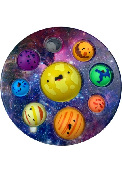 No.9 Tarzı Sekiz Gezegen Çocuklar Fidge Oyuncak Anahtarlık Erken Eğitici Duyusal Oyuncak Balon Seti Anksiyete Fidget Oyuncak Çocuklar Için (Yurt Dışından)
