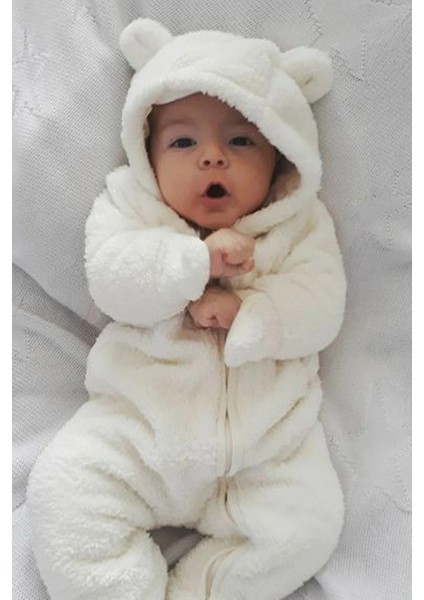 Kız Erkek Bebek ve Çocuk Pofuduk Kumaş Peluş Tulum