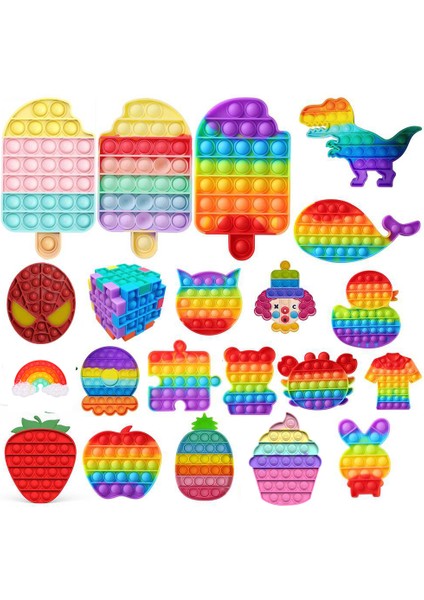 No.49 Tarzı Dondurma Balon Oyuncakı Gökkuşağı Itme Kabarcık Sıkıştırma Oyuncakları Duyusal Oyuncaklar Çocuk Yetişkin Sıkma Yumuşak Sıkıştırma Oyuncakı (Yurt Dışından) modelleri