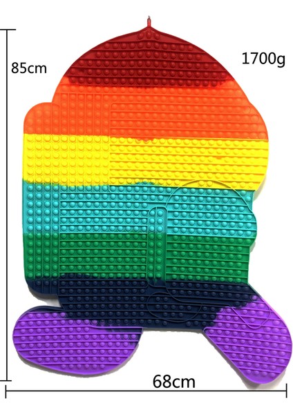 18X20CM Bir Stil 85CM Dev Pop It Xxl Büyük Çarkı Oyuncağı Çocuklar Için Hediye (Yurt Dışından) modelleri