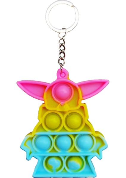 No.25 Tarzı Mini Pops Fidget Oyuncak Basit Dimple - Anahtarlık Itme Kabarcık Silikon Anksiyete Duyusal Adhd Çocuklar Için (Yurt Dışından)