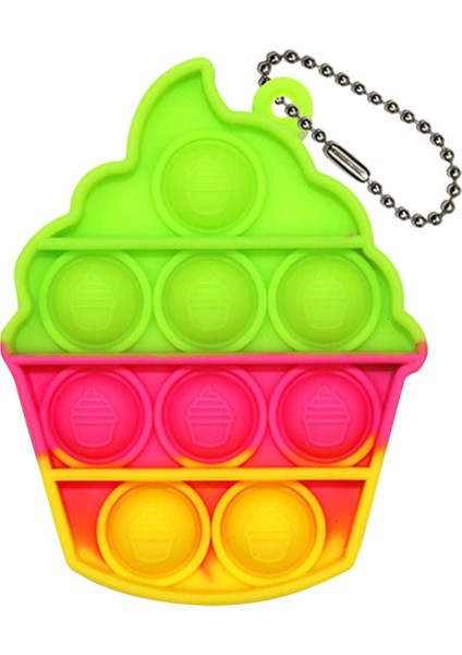 No.25 Tarzı Mini Pops Fidget Oyuncak Basit Dimple - Anahtarlık Itme Kabarcık Silikon Anksiyete Duyusal Adhd Çocuklar Için (Yurt Dışından)