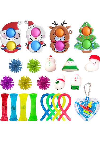 9 Kutu Stili Yok 24 Günlük Noel Takvimi Paketi - Oyuncaklar Kiti Oyuncaklar Kutusu Çocuklar Için Noel Hediyesi (Yurt Dışından)