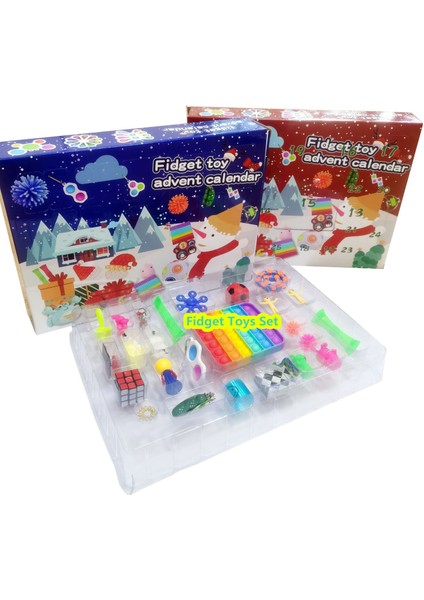 9 Kutu Stili Yok 24 Günlük Noel Takvimi Paketi - Oyuncaklar Kiti Oyuncaklar Kutusu Çocuklar Için Noel Hediyesi (Yurt Dışından)