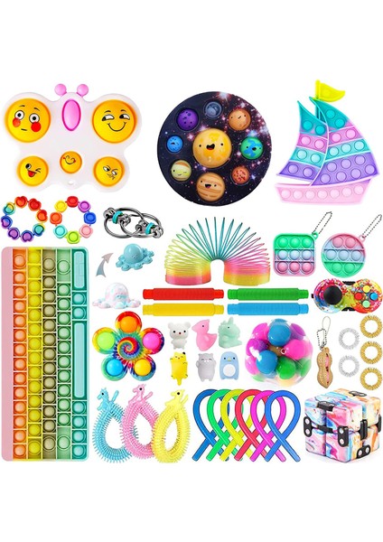Z Stili Fidget Oyuncak Seti Yetişkin Çocuk Pres Kabarcık Duyusal Masaüstü Eğitici Oyuncaklar Sıkılabilir Kawaii (Yurt Dışından)