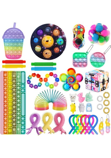 R Stili Fidget Oyuncak Seti Yetişkin Çocuk Pres Kabarcık Duyusal Masaüstü Eğitici Oyuncaklar Sıkılabilir Kawaii (Yurt Dışından)