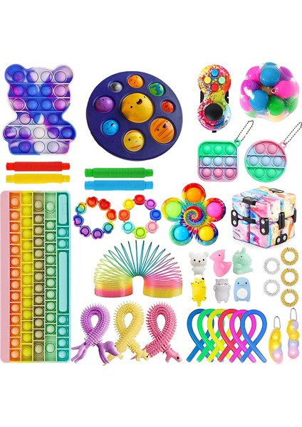 R Stili Fidget Oyuncak Seti Yetişkin Çocuk Pres Kabarcık Duyusal Masaüstü Eğitici Oyuncaklar Sıkılabilir Kawaii (Yurt Dışından)