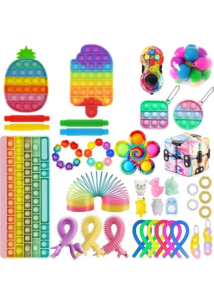 R Stili Fidget Oyuncak Seti Yetişkin Çocuk Pres Kabarcık Duyusal Masaüstü Eğitici Oyuncaklar Sıkılabilir Kawaii (Yurt Dışından)